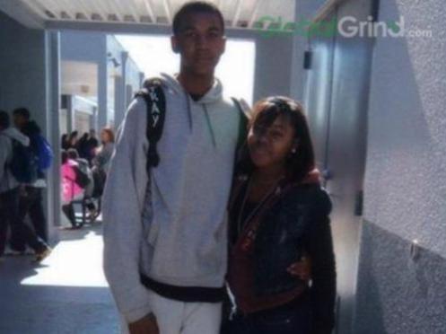 Trayvon Martin with another young girl friend before his killing (Courtesy: Global Grind)